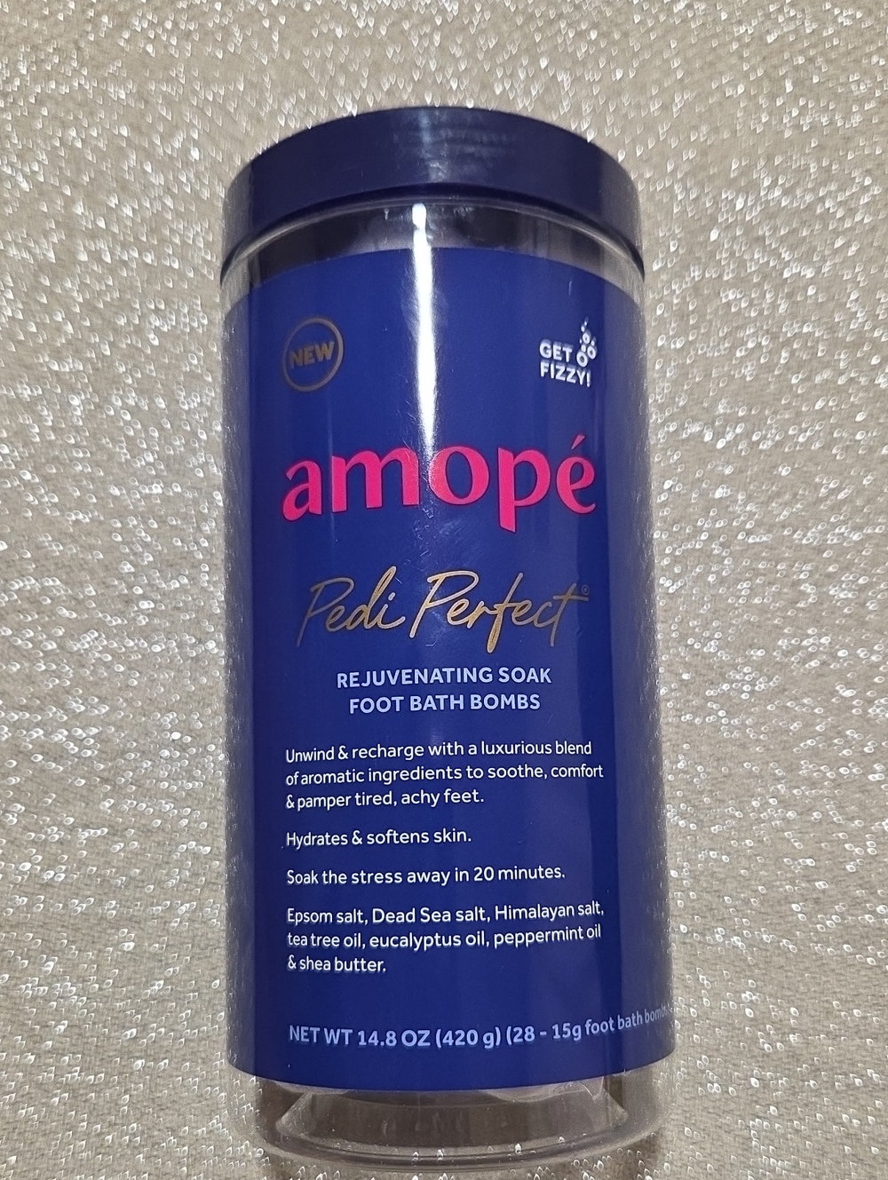AMOPE Pedi Perfect Foot Bath Bombs - Blue and Gold Label